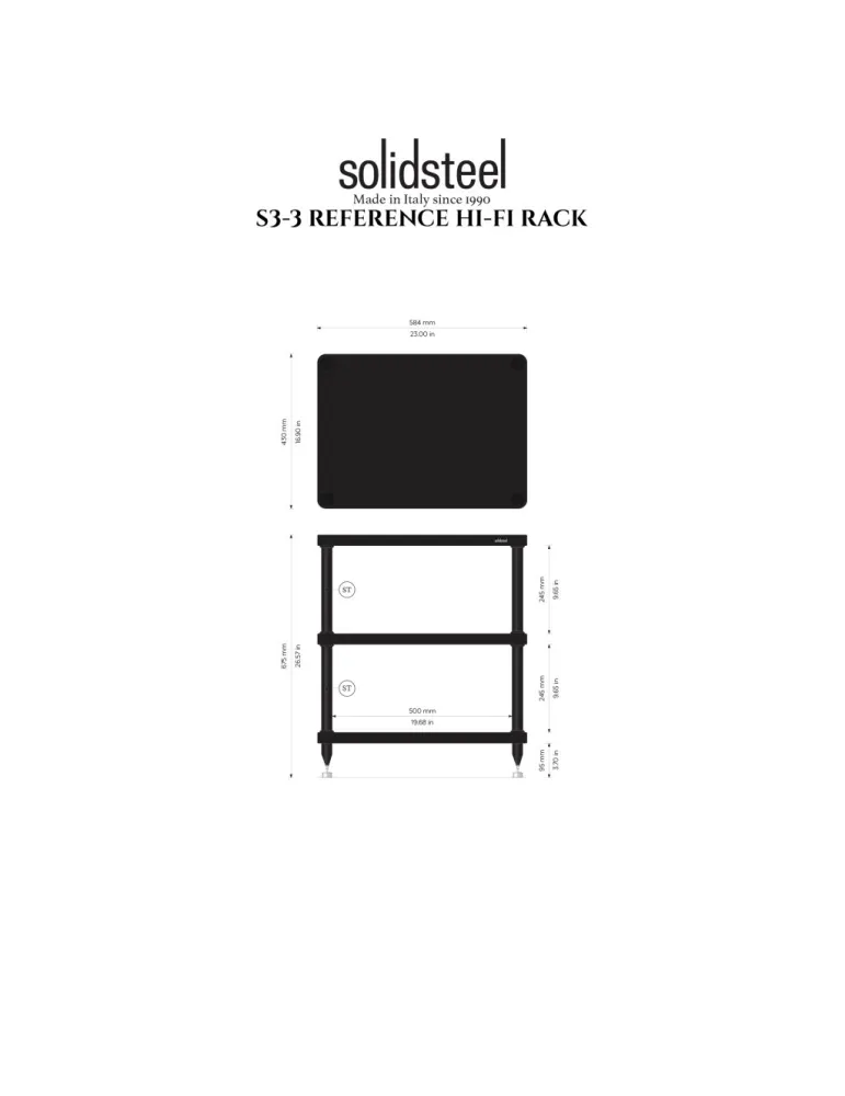 Solidsteel S3-3 HiFi table - HiFi tables - 5