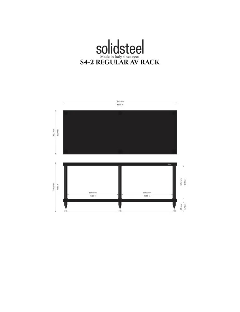 Solidsteel S4-2 AV spintelė - Spintelės aparatūrai - 3