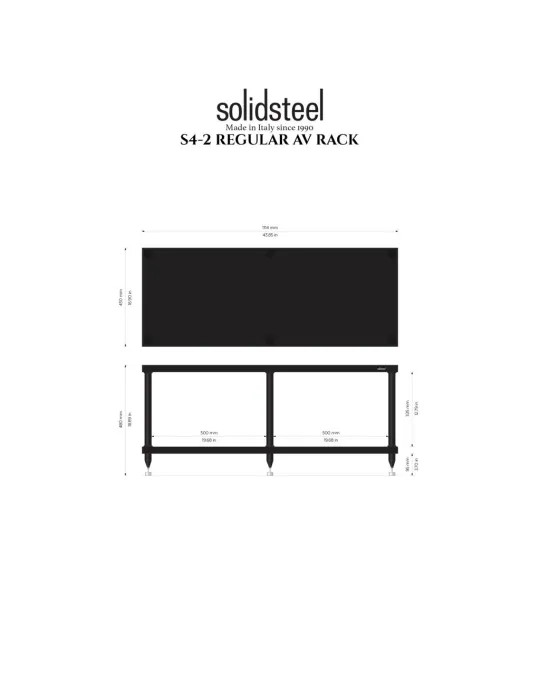 Solidsteel S4-2 AV spintelė - Spintelės aparatūrai - 3