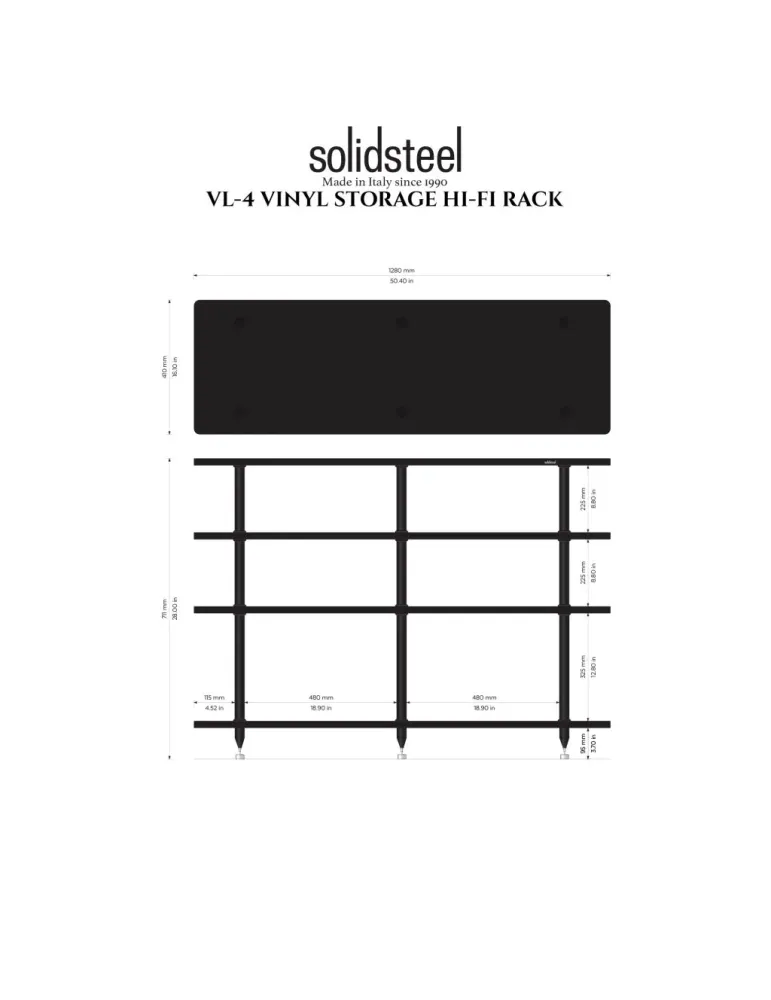 Solidsteel VL-4 spintelė - Spintelės aparatūrai - 3