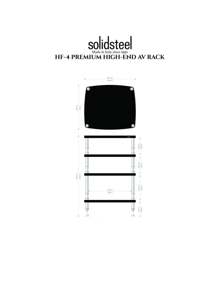 Solidsteel HF-4 HiFi rack - HiFi tables - 4