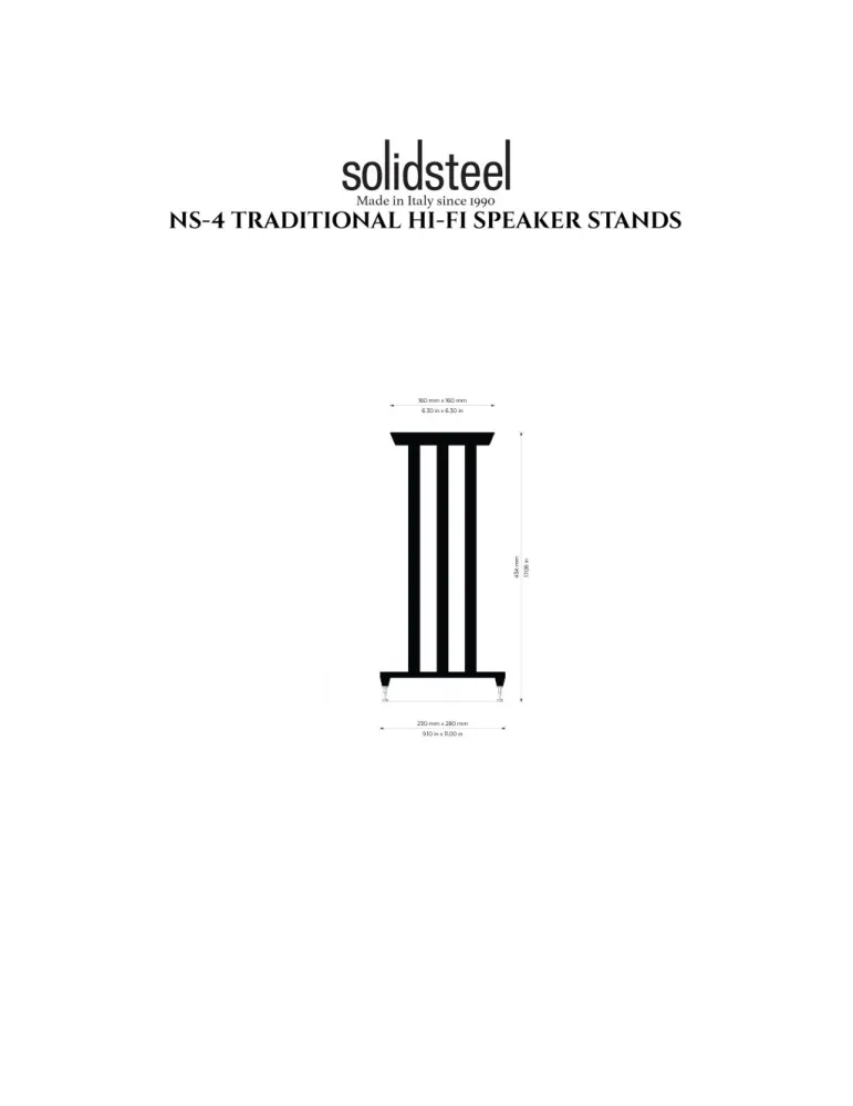 Solidsteel NS-4 speaker stands - Speaker stands - 2