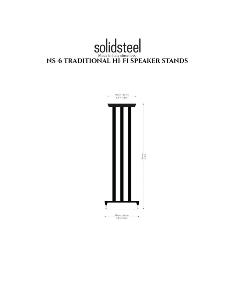 Solidsteel NS-6 speaker stands - Speaker stands - 2