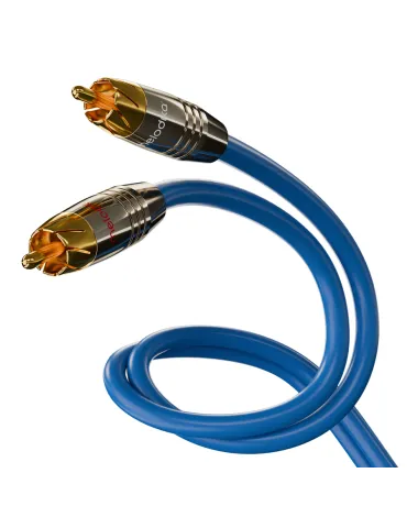 Melodika Sky Blue RCA tarpblokiniai kabeliai - Tarpblokiniai kabeliai - 1 2