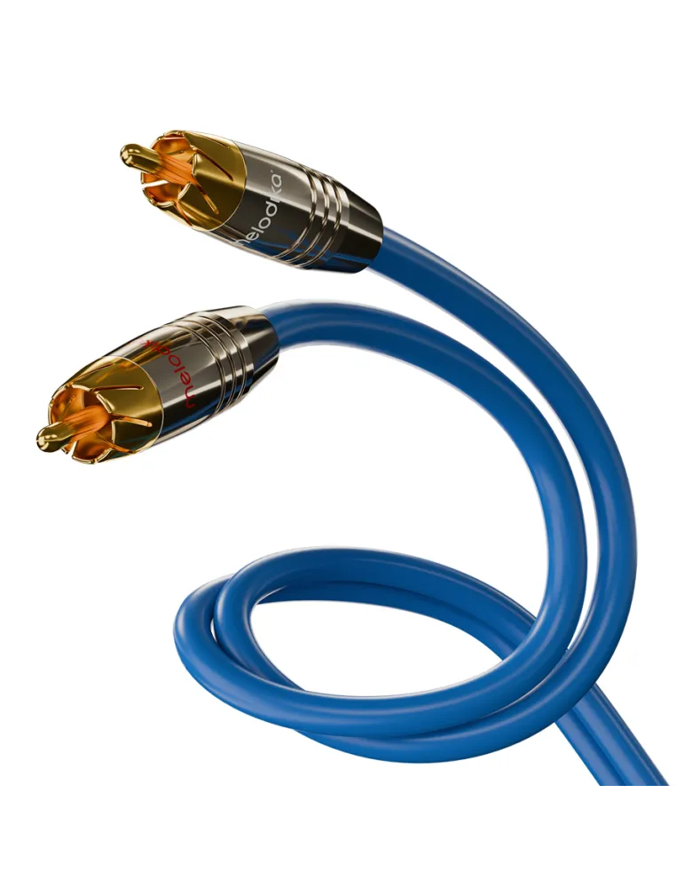 Melodika Sky Blue RCA tarpblokiniai kabeliai - Tarpblokiniai kabeliai - 2