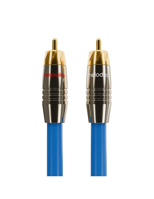 Melodika Sky Blue RCA tarpblokiniai kabeliai - Tarpblokiniai kabeliai - 1