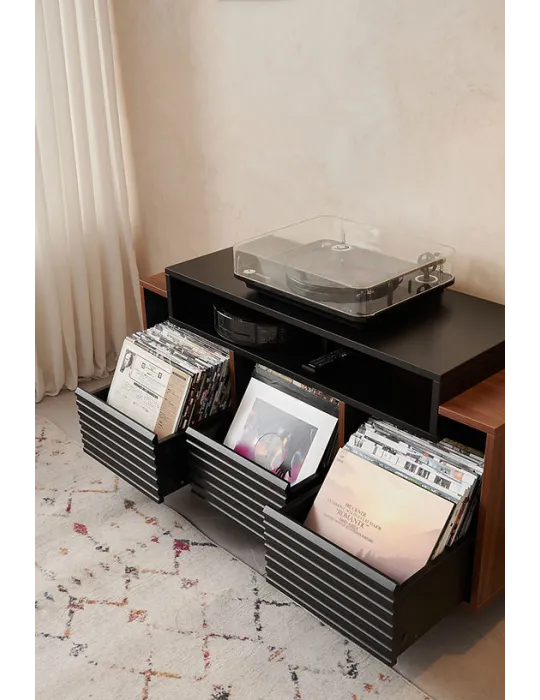 Norstone Oslo 1200 spintelė aparatūrai ir plokštelėms - Spintelės aparatūrai - 5