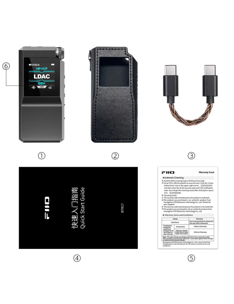 FIIO BTR17 Bluetooth receiver / headphone amplifier - Bluetooth receivers - 6