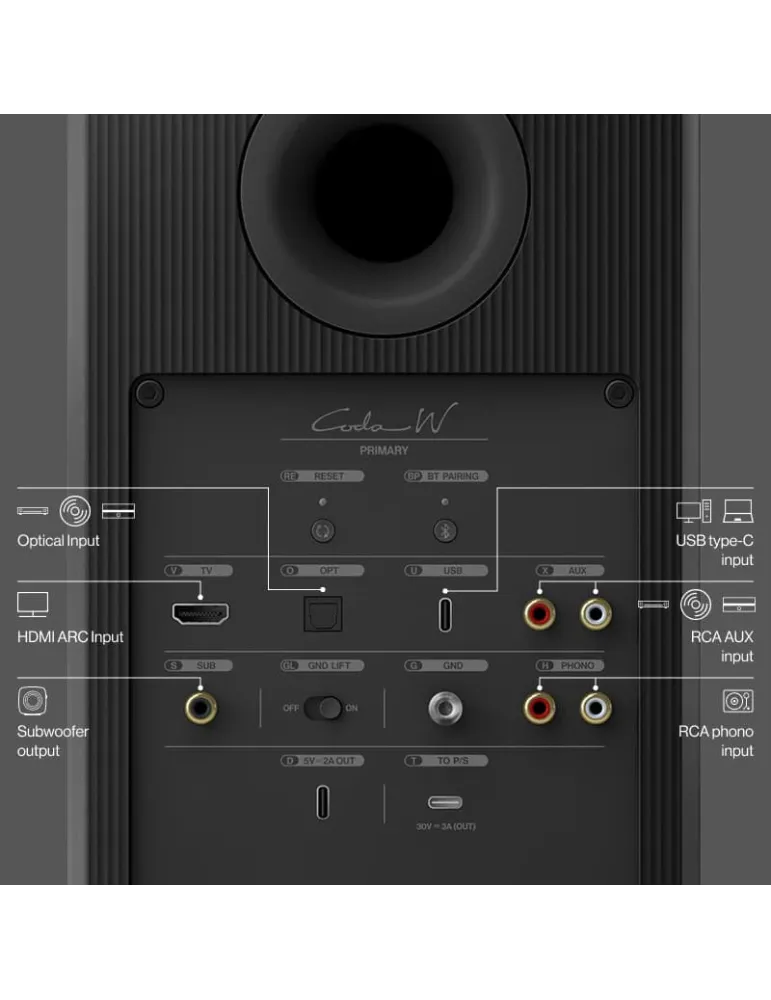 KEF Coda W wireless speakers - Bookshelf speakers - 13