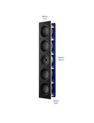 KEF Ci5120QLM-THX sieninė garso kolonėlė - Įmontuojamos kolonėlės - 1 2