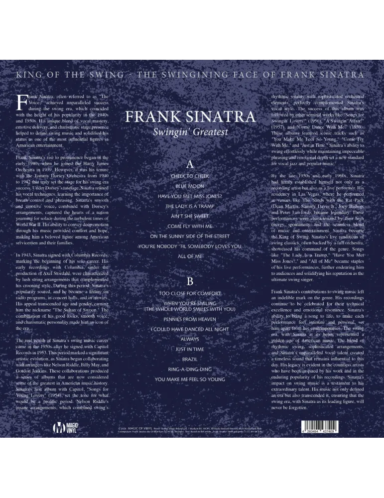 Frank Sinatra - Swingin Greatest, 1LP 180g - Vinyl Records - 3