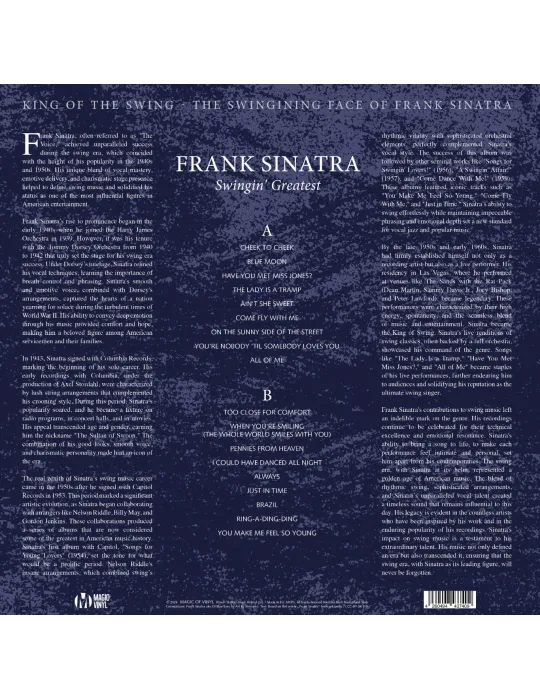 Frank Sinatra - Swingin Greatest, 1LP 180g - Vinyl Records - 3