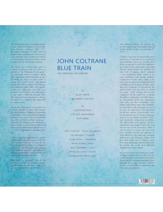 John Coltrane - Blue train, 1LP 180g - Vinyl Records - 3