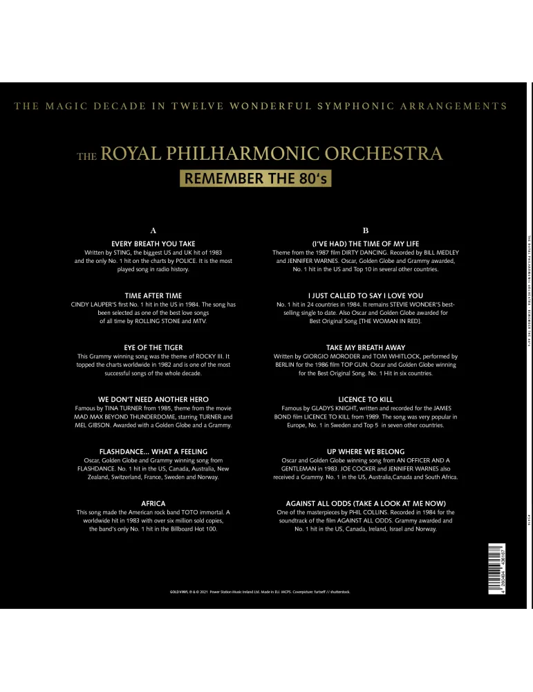 Royal Philharmonic Orchestra - Remember 80's, 1LP 180g - Vinilinės plokštelės - 3