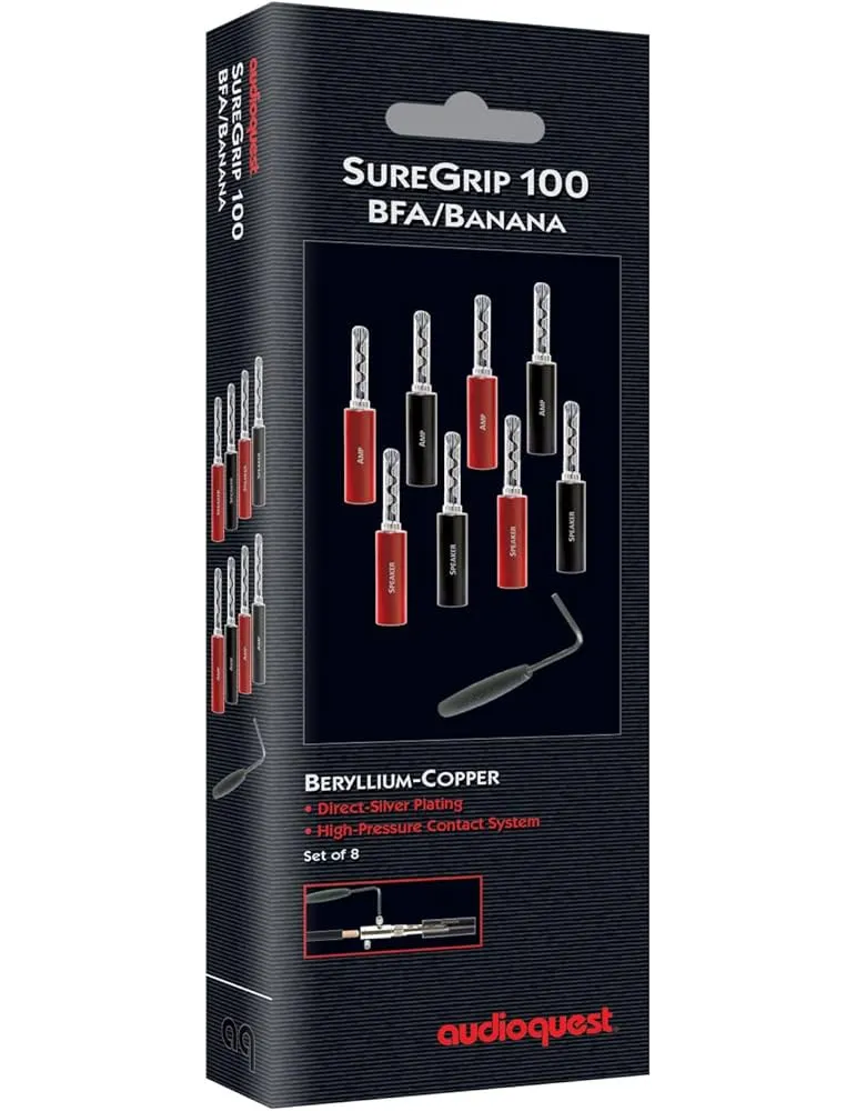 AudioQuest SureGrip 100 BFA Bananinio tipo kištukai (8vnt) - Antgaliai - 2