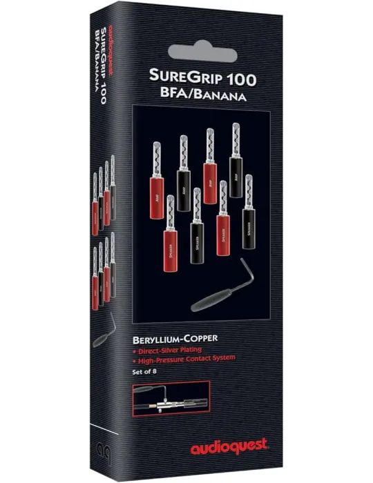 AudioQuest SureGrip 100 BFA Bananinio tipo kištukai (8vnt) - Antgaliai - 2