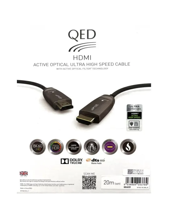 QED Performance Optical Ultra high speed HDMI cable - HDMI cables - 2