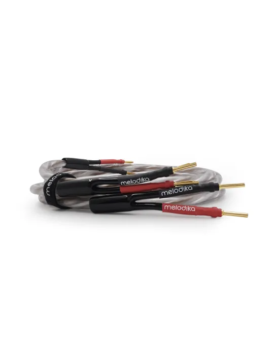 Melodika Brown Sugar 3.3mm2 terminated speaker cable - Speaker cables with plugs - 1