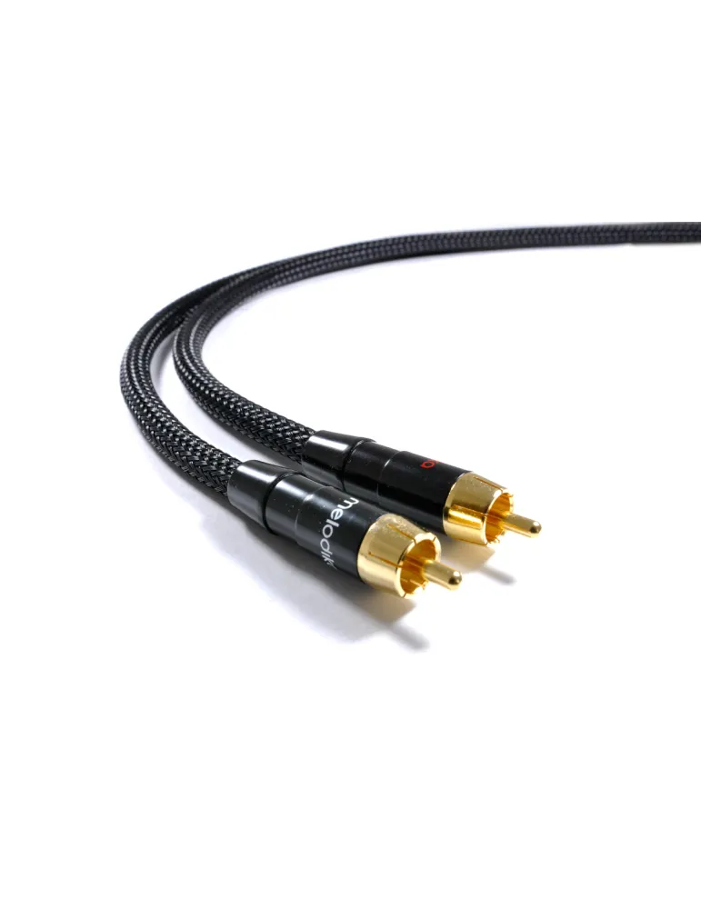 Melodika Purple Black edition RCA tarblokinis kabelis - Tarpblokiniai kabeliai - 2