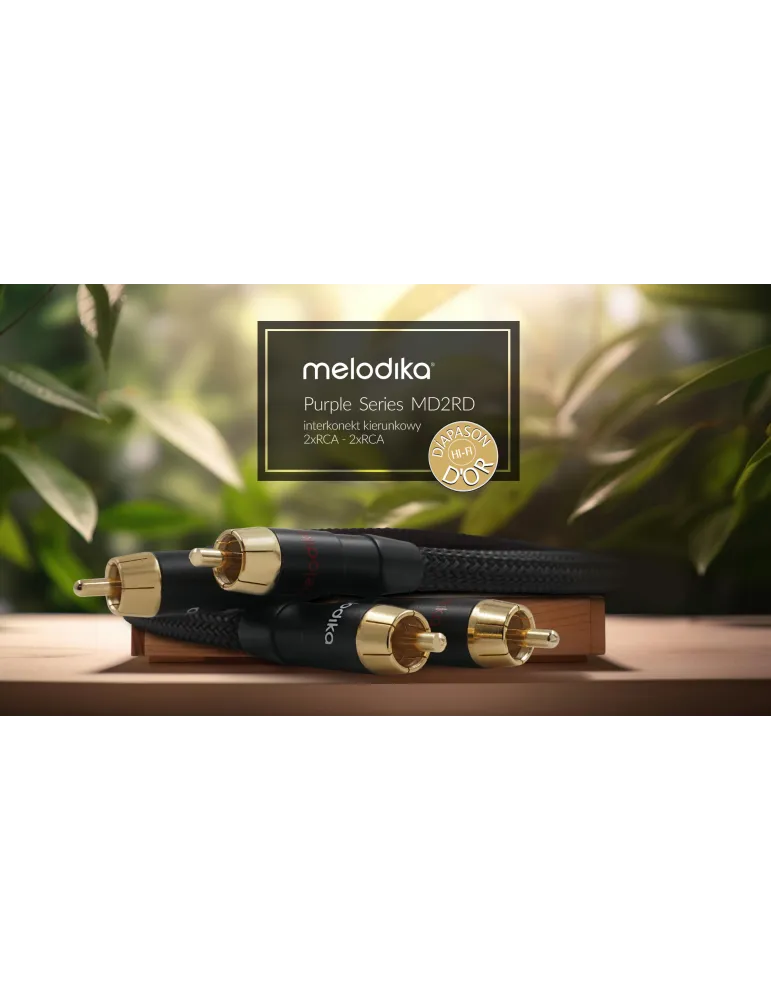 Melodika Purple Black edition RCA tarblokinis kabelis - Tarpblokiniai kabeliai - 4