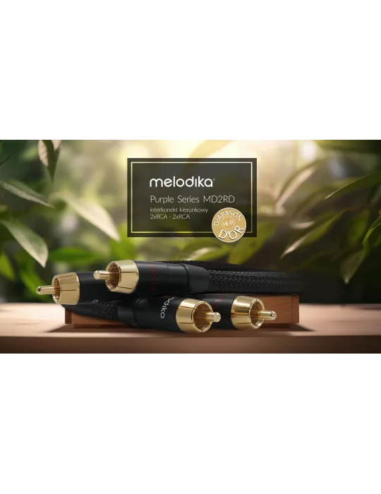 Melodika Purple Black edition RCA tarblokinis kabelis - Tarpblokiniai kabeliai - 4
