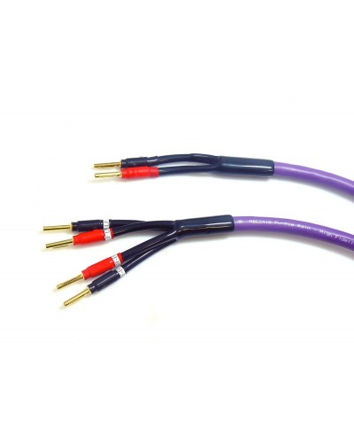 Melodika Purple Rain Bi-wire kolonėlių kabelis - Kolonėlių kabeliai su antgaliais