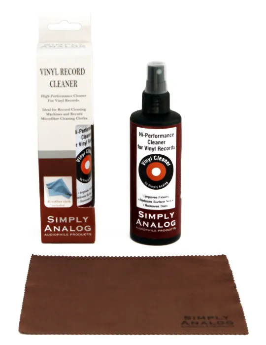 Simply Analog vinyl cleaner spray with cloth - Accessories for turntables - 1