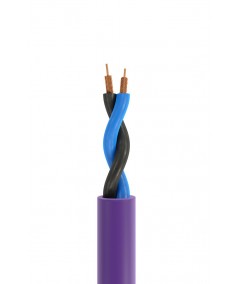 Melodika Purple Rain 2x1,5mm2 kolonėlių kabelis su antgaliais - Kolonėlių kabeliai su antgaliais