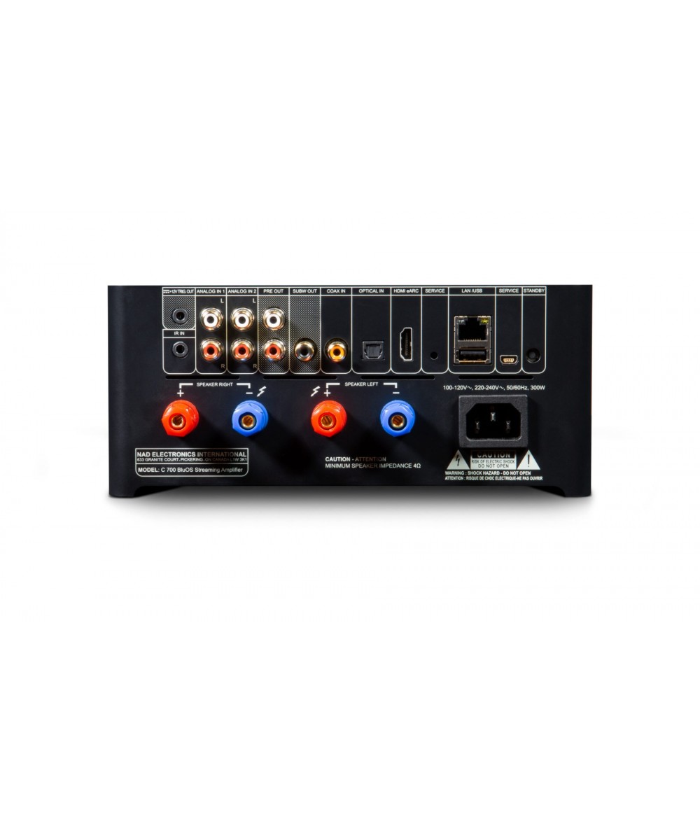 NAD C700 stereo stiprintuvas su tinklo grotuvu - Stereo stiprintuvai