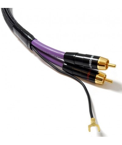Melodika Purple Rain RCA kabelis patefonui - Tarpblokiniai kabeliai