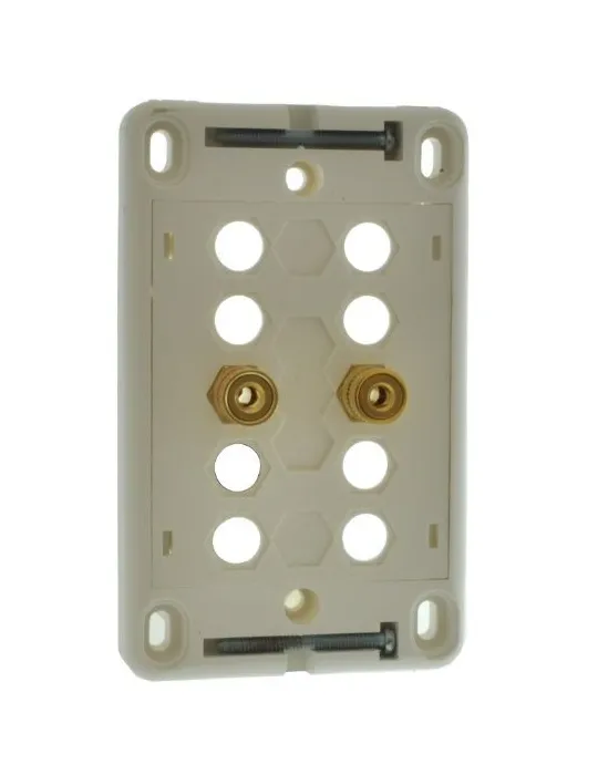 Melodika sieninė garsiakalbių jungtis (2 x banana) - Instaliacijai