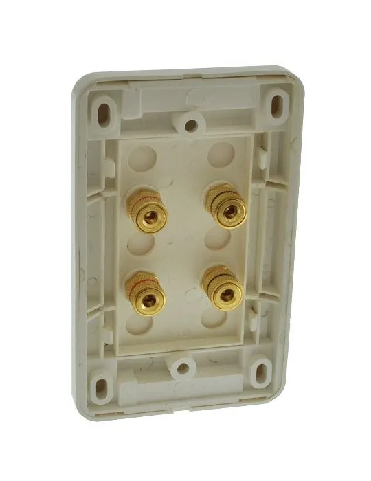 Melodika sieninė garsiakalbių jungtis (4 x banana) - Instaliacijai