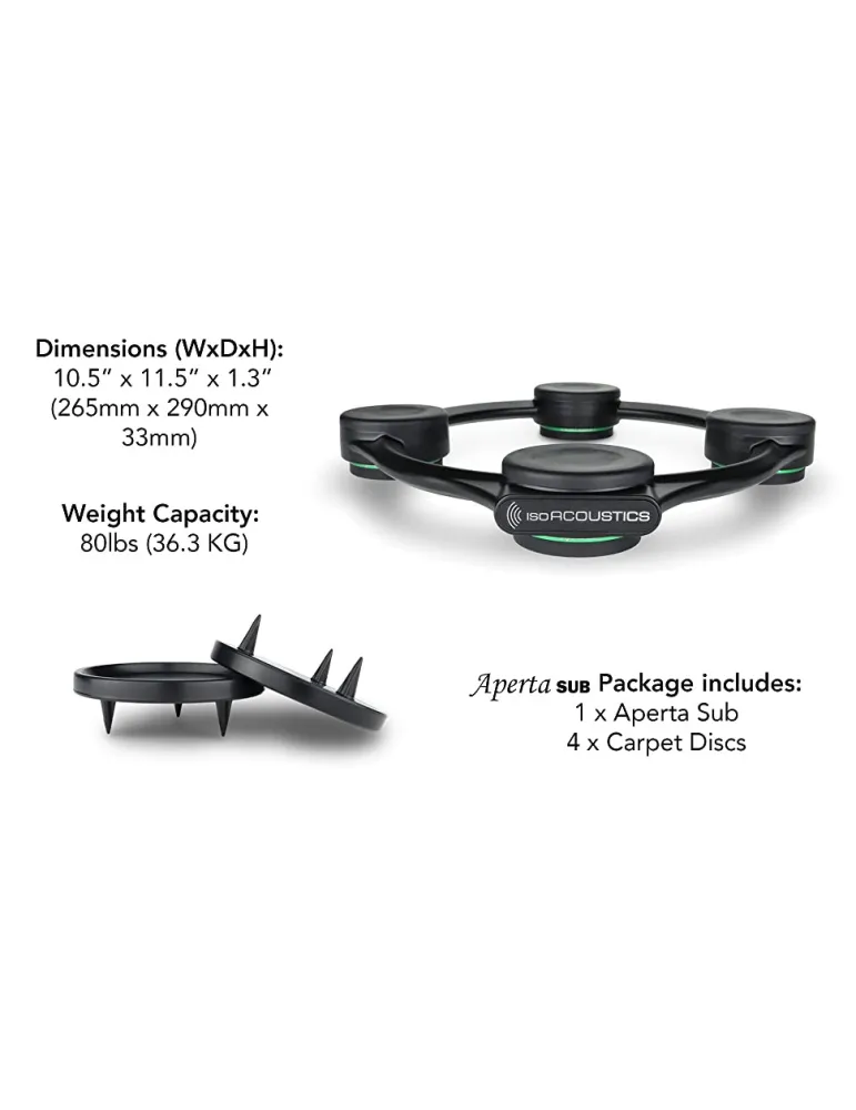 IsoAcoustics Aperta SUB antivibracinis stovas žemų dažnių kolonėlei - Kolonėlių stovai - 3