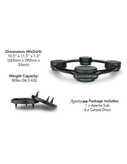 IsoAcoustics Aperta SUB antivibracinis stovas žemų dažnių kolonėlei - Kolonėlių stovai - 3