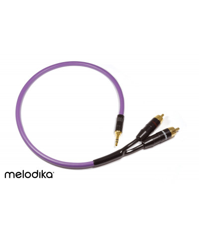 Melodika Purple Rain 3,5mm - 2xRCA cable 