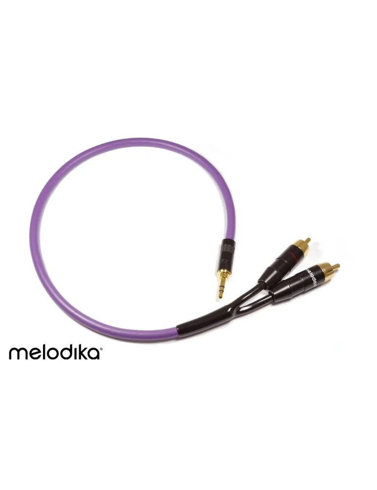 Melodika Purple Rain 3,5mm - 2xRCA cable - Mini Jack cables - 2