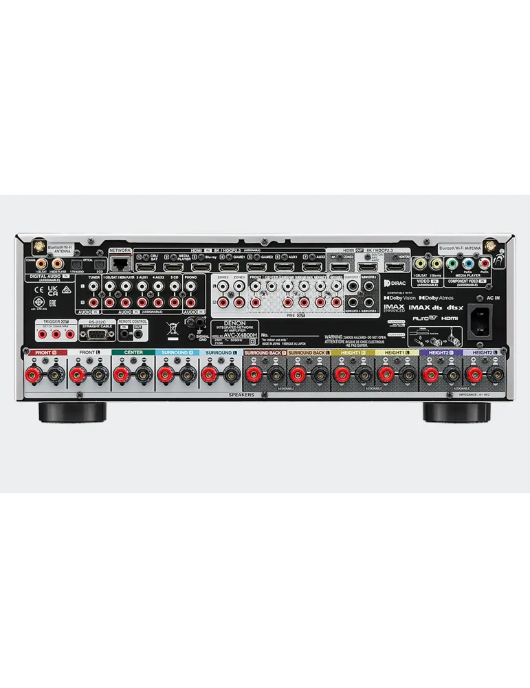 Denon AVC-X4800H 9 kanalų namų kino resyveris - Namų kino stiprintuvai - 4