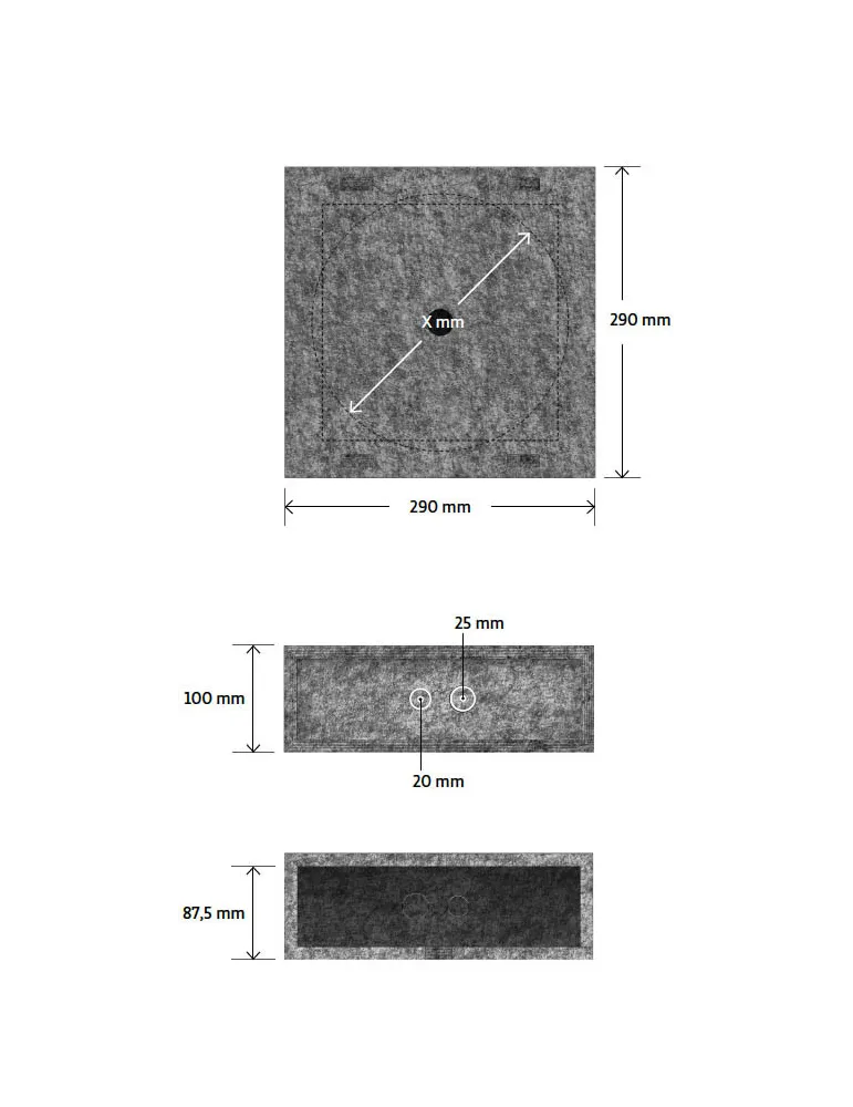 B-system Secoboxx XS montažinė dėžutė kolonėlei 