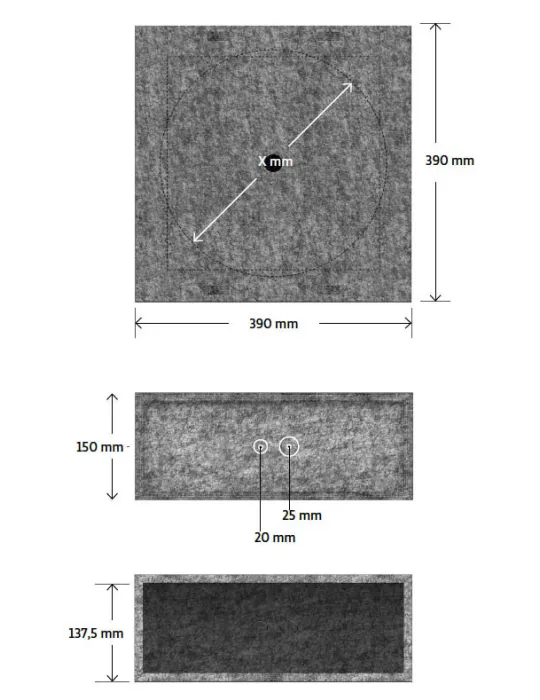 B-system Secoboxx M installation box for in-ceiling speaker 
