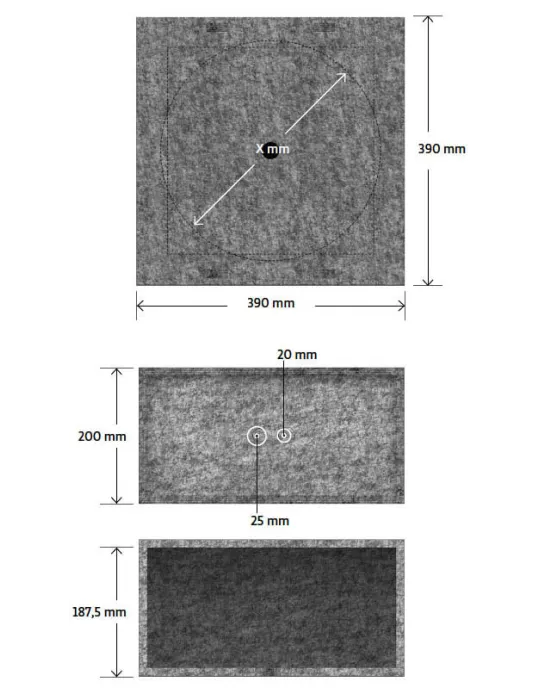 B-system Secoboxx L installation box for in-ceiling speaker 