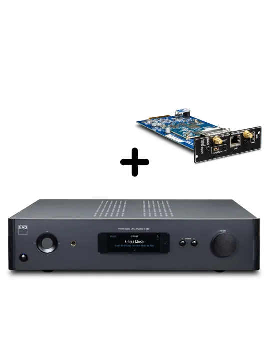 NAD C389 + BluOS streaming module - Network stereo amplifiers - 1