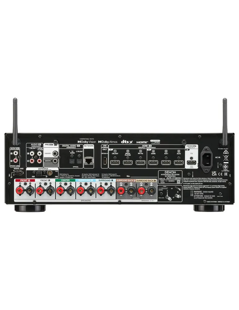 Denon AVR-X1800H 7.2ch home cinema receiver - Receivers - 3