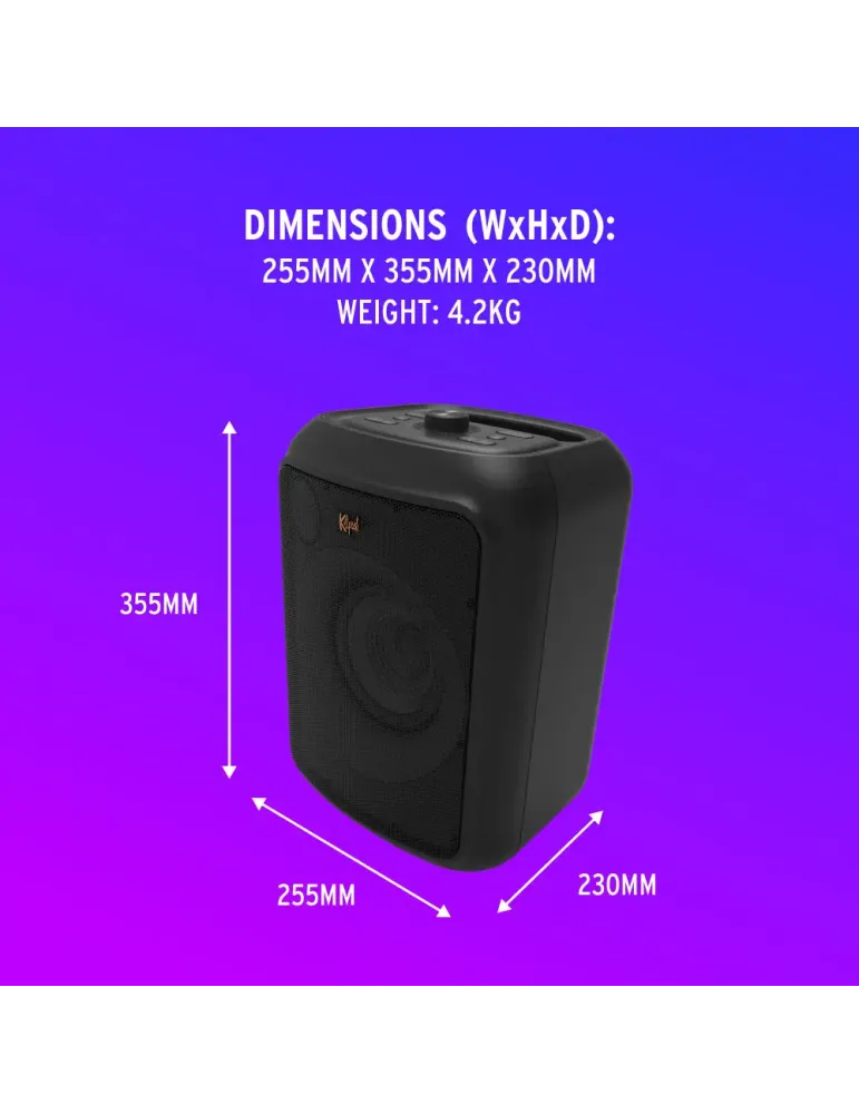 Klipsch GIG XL nešiojama kolonėlė su akumuliatoriumi - Nešiojamos kolonėlės - 5